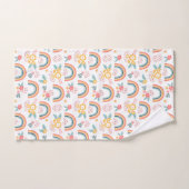 Kleurrijk flessenregenboogpatroon bad handdoek (Handdoek)