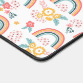 Kleurrijk flessenregenboogpatroon bureaumat (Hoek)