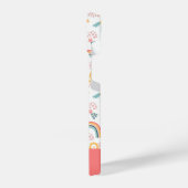 Kleurrijk flessenregenboogpatroon iPhone hoesje (Linkerkant)