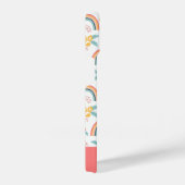 Kleurrijk flessenregenboogpatroon iPhone hoesje (Rechterkant)