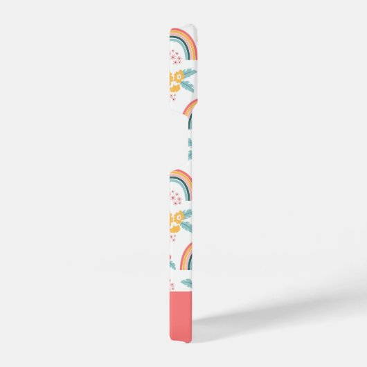 Kleurrijk flessenregenboogpatroon iPhone hoesje (Rechterkant)