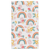 Kleurrijk flessenregenboogpatroon klein cadeauzakje (Achterkant)