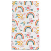 Kleurrijk flessenregenboogpatroon klein cadeauzakje (Voorkant)