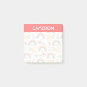 Kleurrijk flessenregenboogpatroon post-it® notes (Voorkant)