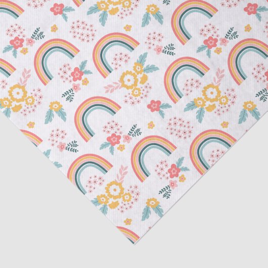 Kleurrijk flessenregenboogpatroon tissuepapier (Detail)