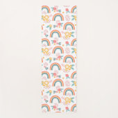 Kleurrijk flessenregenboogpatroon yogamat (Voorkant)