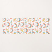 Kleurrijk flessenregenboogpatroon yogamat (Voorkant (horizontaal))