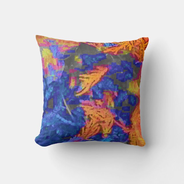 Kleurrijk Flora Sierkussen (Voorkant)