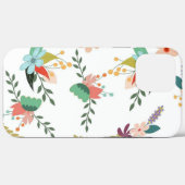 KLEURRIJK FLORAAL BOTANISCH PATROON Case-Mate iPhone CASE (Achterkant (horizontaal))
