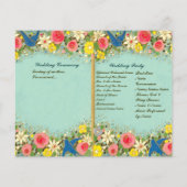 kleurrijk floral bruiloft (Achterkant)