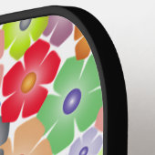 Kleurrijk Floral Design Pickleball Paddle (Links Detail)