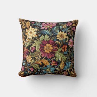 Kleurrijk Floral geborduurd patroon Kussen