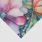 Kleurrijk Floral Ink Art Tissue Papier (Detail)