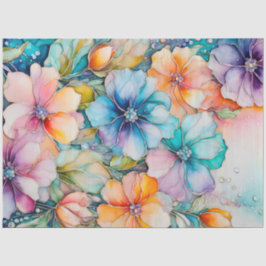 Kleurrijk Floral Ink Art Tissue Papier