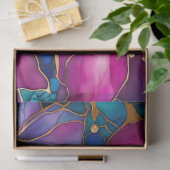 Kleurrijk Floral Ink Art Tissue Papier (Geschenk)