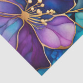 Kleurrijk Floral Ink Art Tissue Papier (Detail)