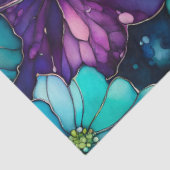 Kleurrijk Floral Ink Art Tissue Papier (Detail)