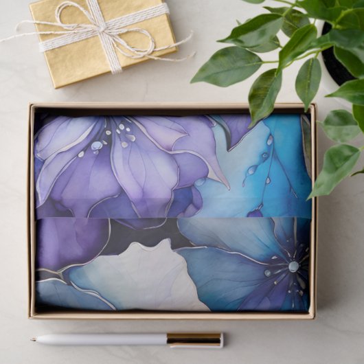 Kleurrijk Floral Ink Art Tissue Papier (Geschenk)