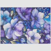 Kleurrijk Floral Ink Art Tissue Papier (Voorkant)