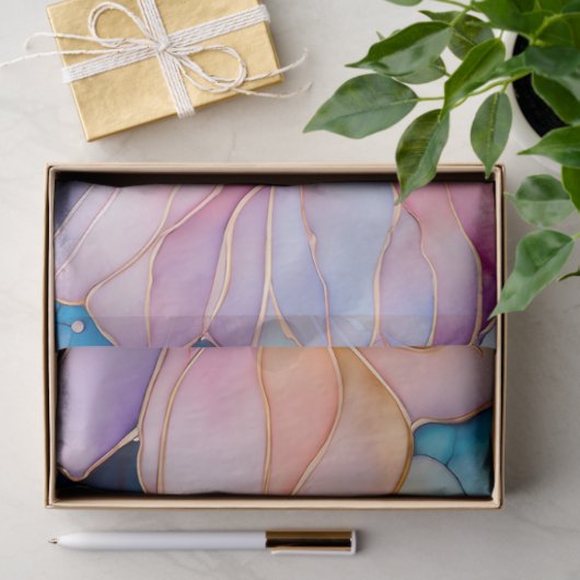 Kleurrijk Floral Ink Art Tissue Papier (Geschenk)