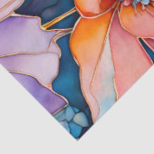 Kleurrijk Floral Ink Art Tissue Papier (Detail)