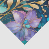 Kleurrijk Floral Ink Art Tissue Papier (Detail)