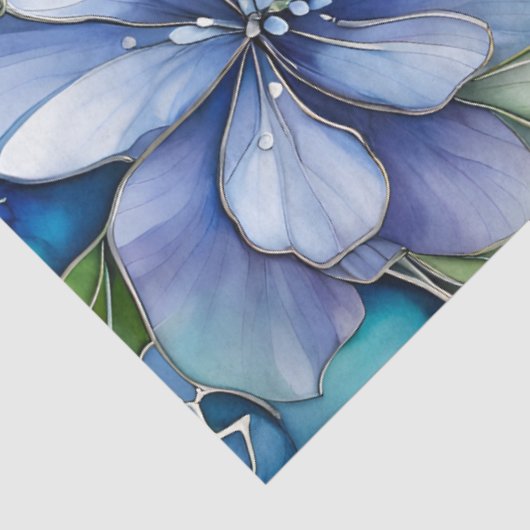 Kleurrijk Floral Ink Art Tissue Papier (Detail)