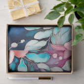 Kleurrijk Floral Ink Art Tissue Papier (Geschenk)