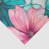 Kleurrijk Floral Ink Art Tissue Papier (Detail)