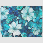 Kleurrijk Floral Ink Art Tissue Papier (Voorkant)