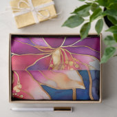 Kleurrijk Floral Ink Art Tissue Papier (Geschenk)