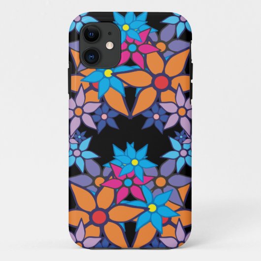 Kleurrijk Floral Patroon #3 Case-Mate iPhone Case (Achterkant)