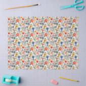 Kleurrijk Floral Patroon Weefselpapier Tissuepapier (Craft)