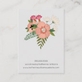 Kleurrijk Floral Pattern Boho Earring Display Visitekaartje (Achterkant)