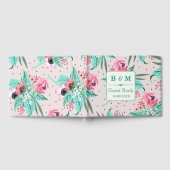 Kleurrijk Floral Pattern - Gepersonaliseerd Guestb Gastenboek (Volledig)