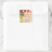 Kleurrijk Floral Product Label (Tas)
