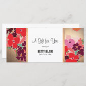 Kleurrijk Floral Salon & Spa Cadeaucertificaat (Voorkant / Achterkant)