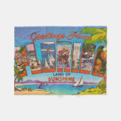 Kleurrijk Florida Fleece Deken (Voorkant (Horizontaal))