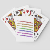 kleurrijk fluitinstrument pokerkaarten (Achterkant)