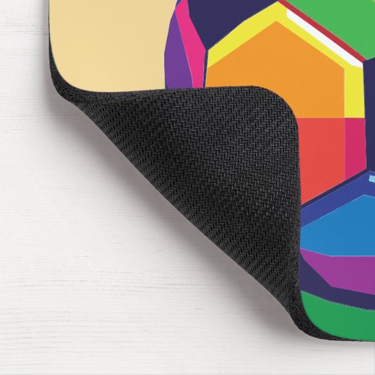 Kleurrijk football muismat (Hoek)