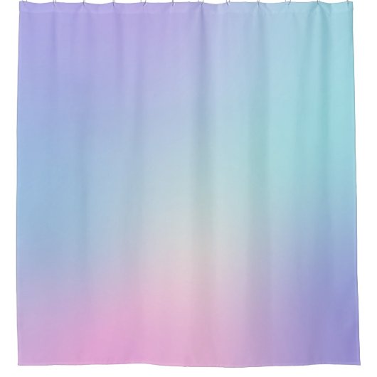 Kleurrijk formaat met roze en blauwe tinten douchegordijn (Voorkant)