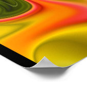 Kleurrijk Fractal Abstract Poster (Hoek)