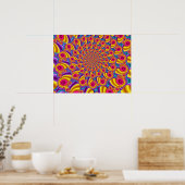 Kleurrijk Fractal Patroon Poster (Keuken)