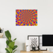 Kleurrijk Fractal Patroon Poster (Thuiskantoor)