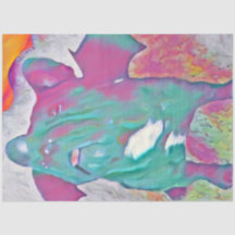 Kleurrijk Frans Bulldog Decoupage papier