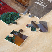 Kleurrijk Frans dorp op de heuvel Legpuzzel (Zijkant)