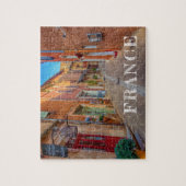 Kleurrijk Frans dorp op de heuvel Legpuzzel (Verticaal)