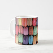 Kleurrijk Frans Macaron Patroon Koffiemok (Voorkant links)