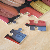 Kleurrijk Frans Macaron Patroon Legpuzzel (Zijkant)
