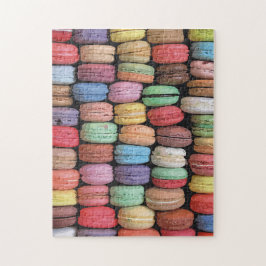 Kleurrijk Frans Macaron Patroon Legpuzzel